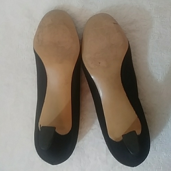 Thayer McNeil black fabric heels-sz 9 - Picture 6 of 7